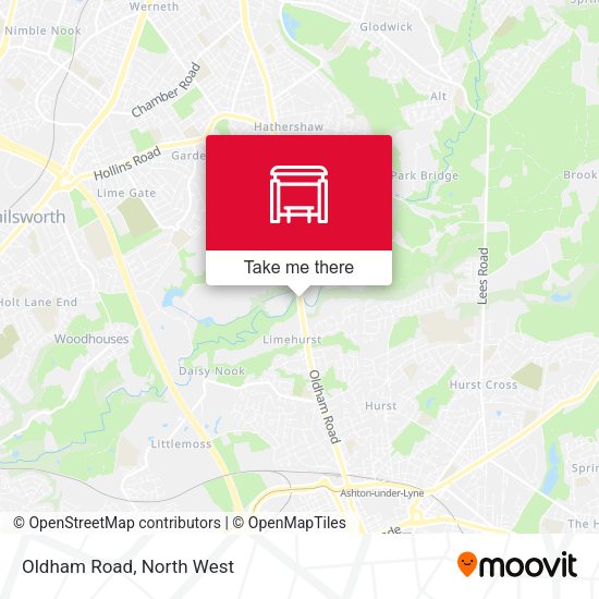 Oldham Road map
