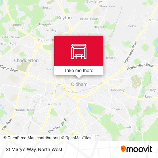 St Mary's Way map