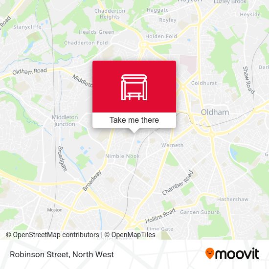 Robinson Street map