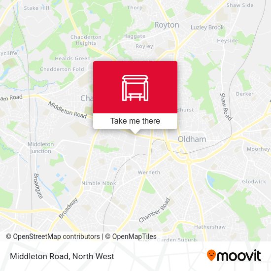 Middleton Road map