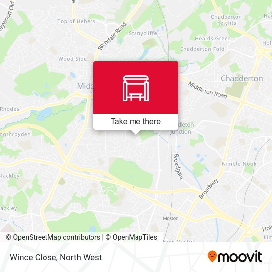 Wince Close map