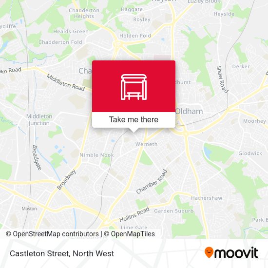 Castleton Street map