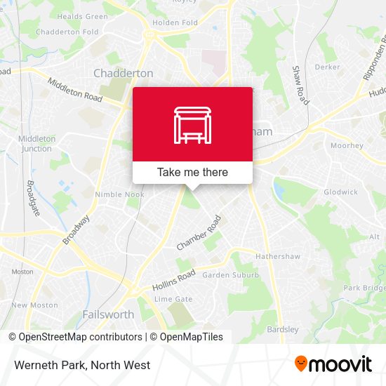 Werneth Park map