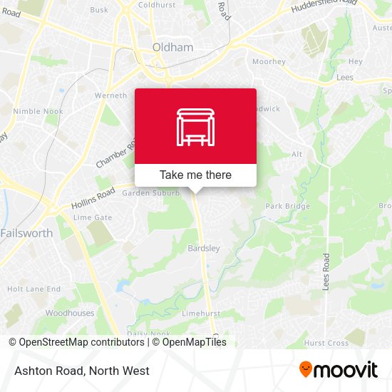 Ashton Road map