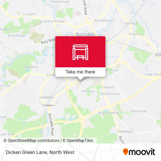 Dicken Green Lane map