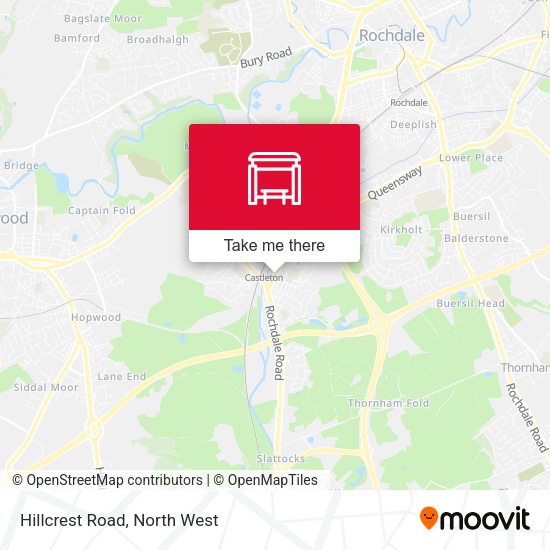 Hillcrest Road map