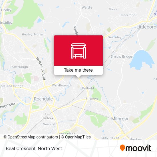 Beal Crescent map