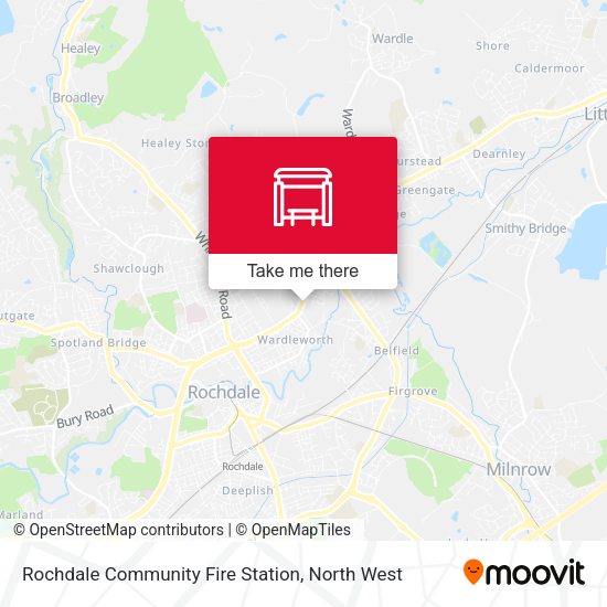 Rochdale Community Fire Station map
