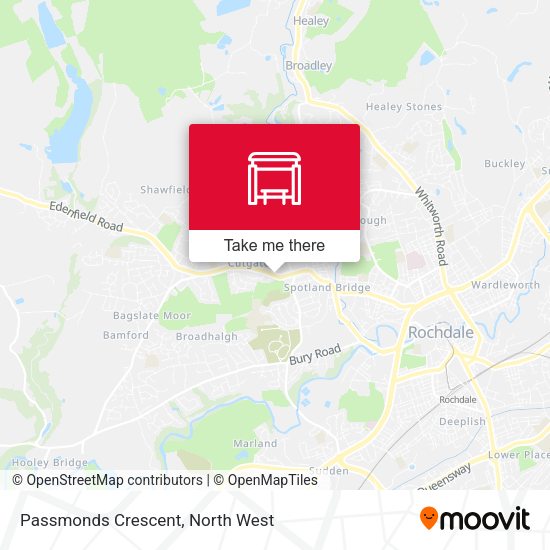 Passmonds Crescent map
