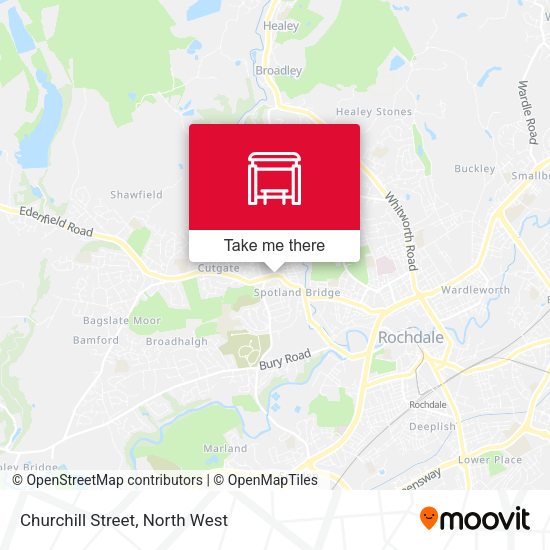 Churchill Street map