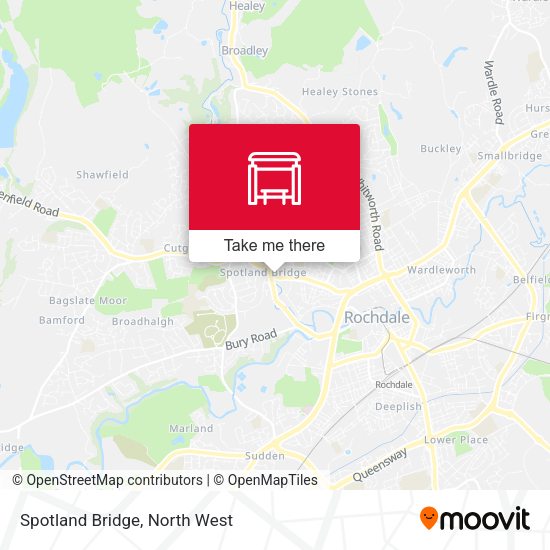 Spotland Bridge map