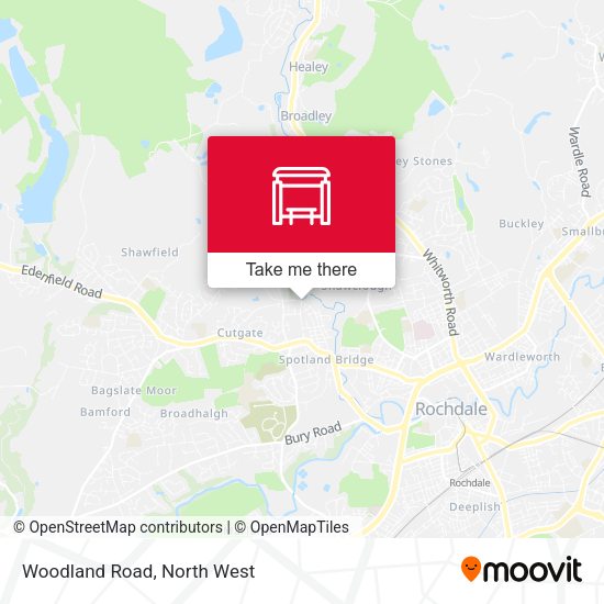Woodland Road map