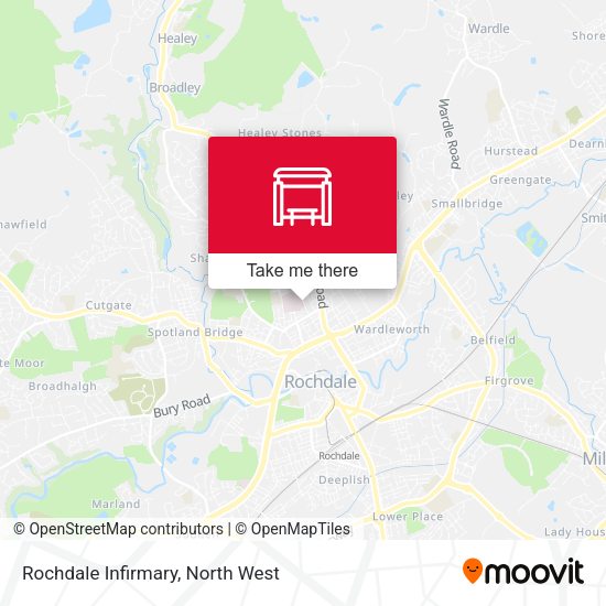 Rochdale Infirmary map