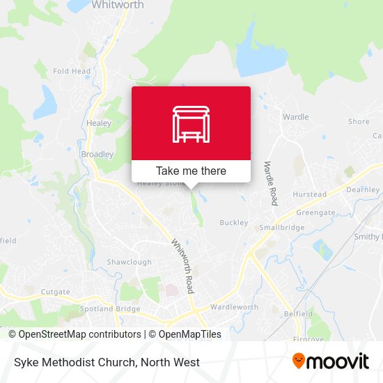 Syke Methodist Church map
