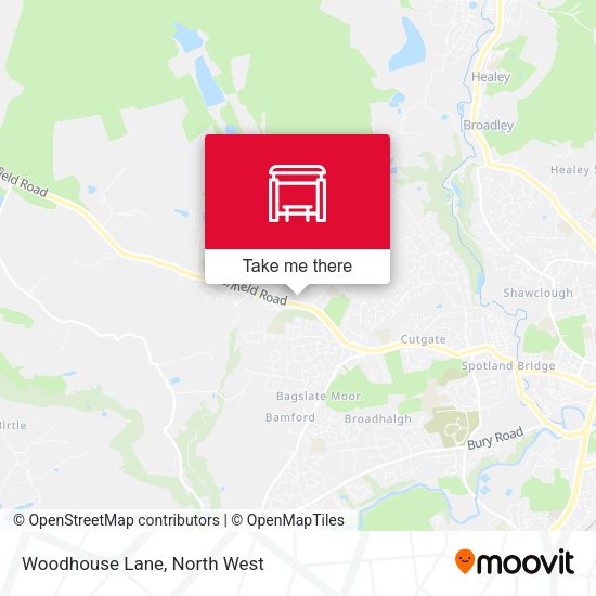 Woodhouse Lane map