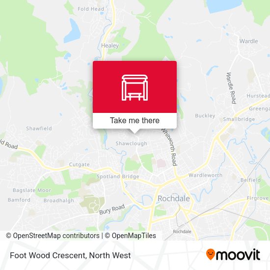 Foot Wood Crescent map