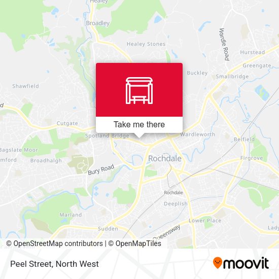 Peel Street map