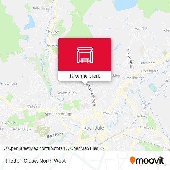 Fletton Close map