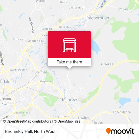 Birchinley Hall map