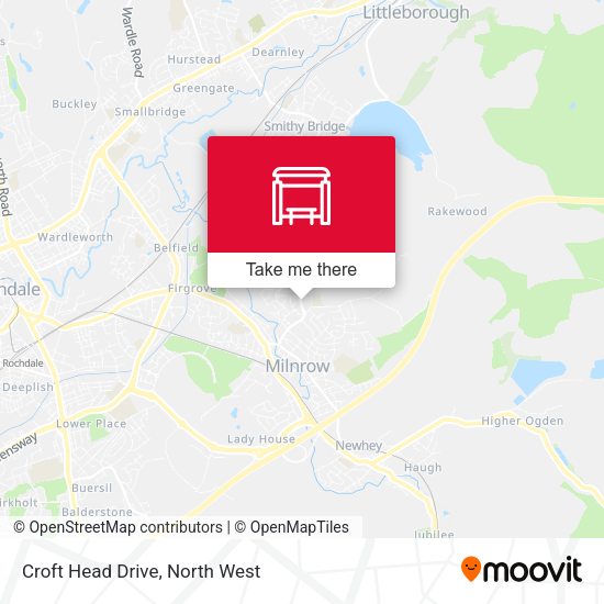 Croft Head Drive map