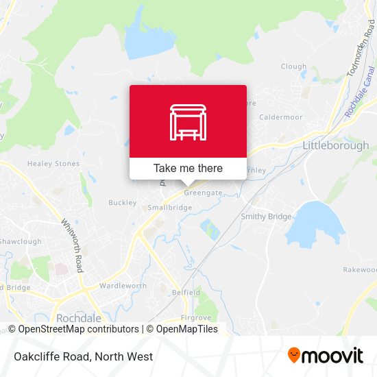 Oakcliffe Road map