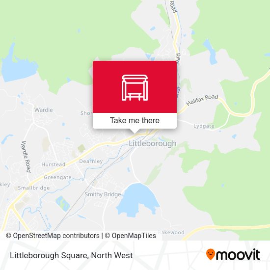 Littleborough Square map