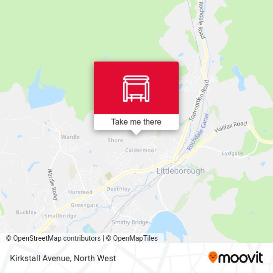 Kirkstall Avenue map