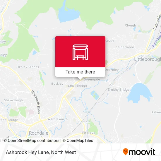 Ashbrook Hey Lane map