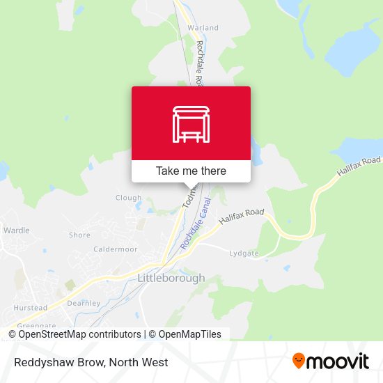 Reddyshaw Brow map