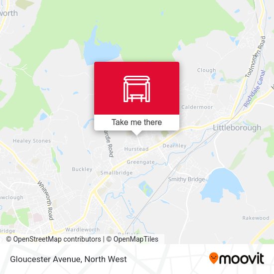 Gloucester Avenue map