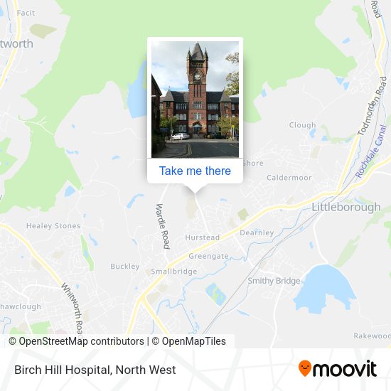 Birch Hill Hospital map