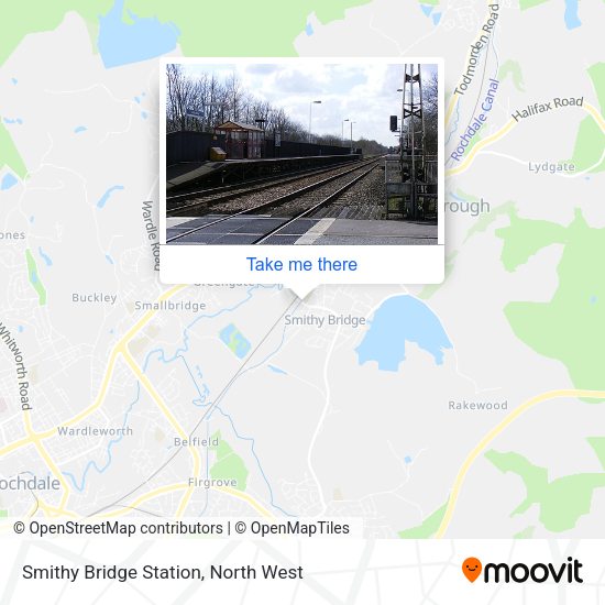 Smithy Bridge Station map