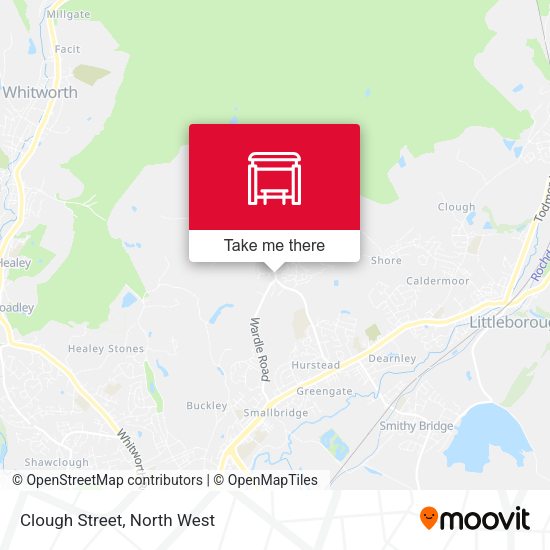 Clough Street map