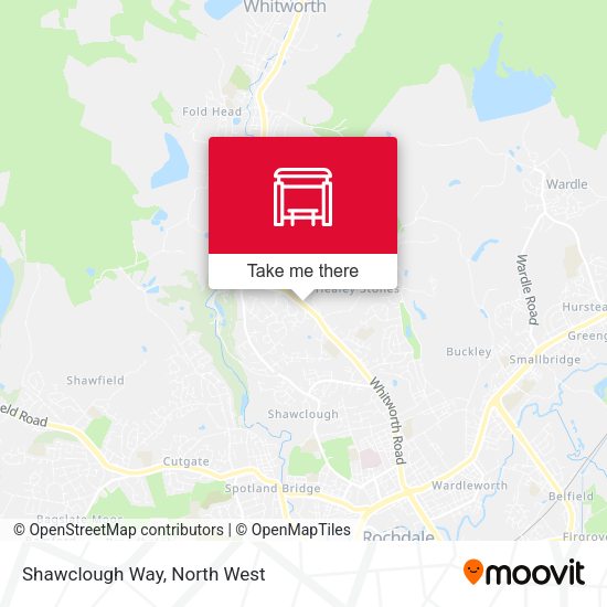 Shawclough Way map
