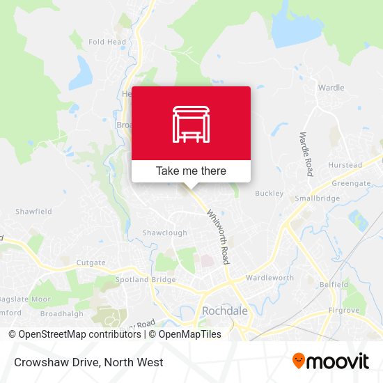 Crowshaw Drive map