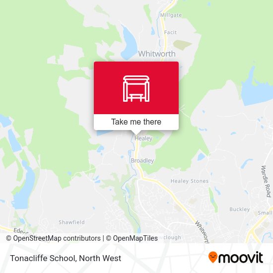 Tonacliffe School map