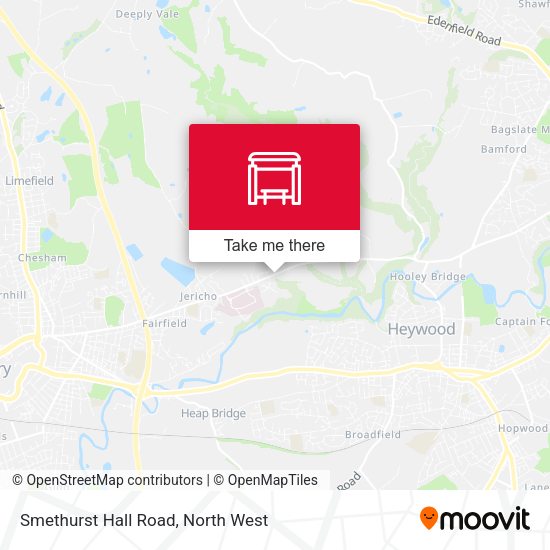 Smethurst Hall Road map