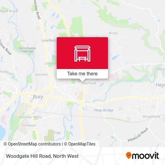 Woodgate Hill Road map