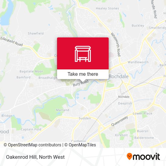 Oakenrod Hill map