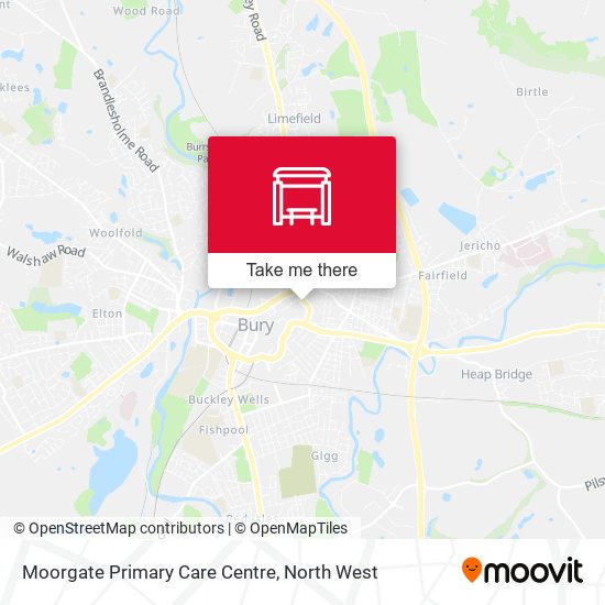 Moorgate Primary Care Centre map