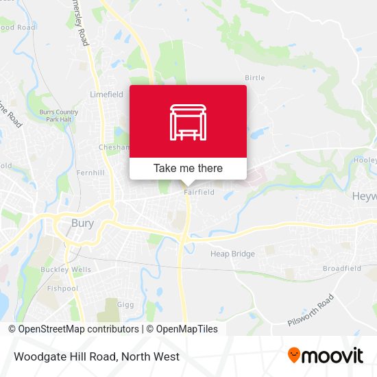 Woodgate Hill Road map