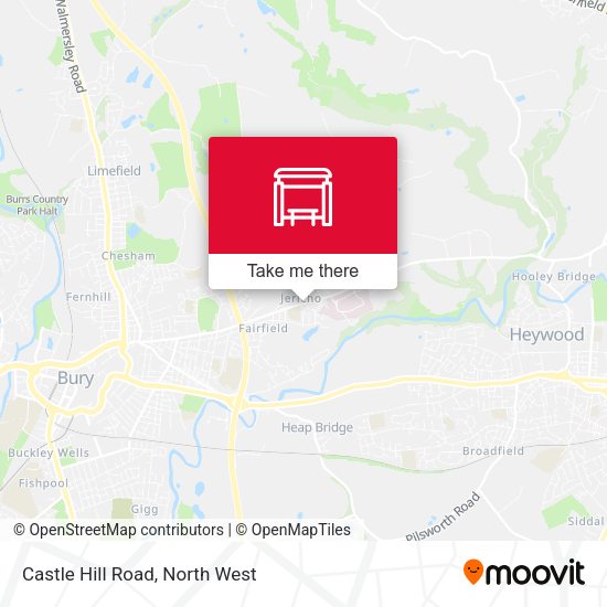 Castle Hill Road map