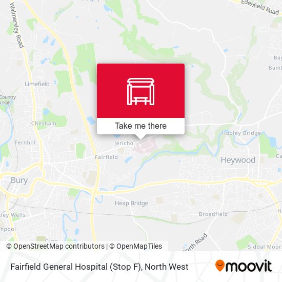 Fairfield General Hospital (Stop F) map