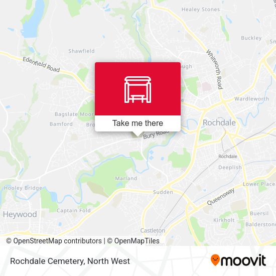 Rochdale Cemetery map