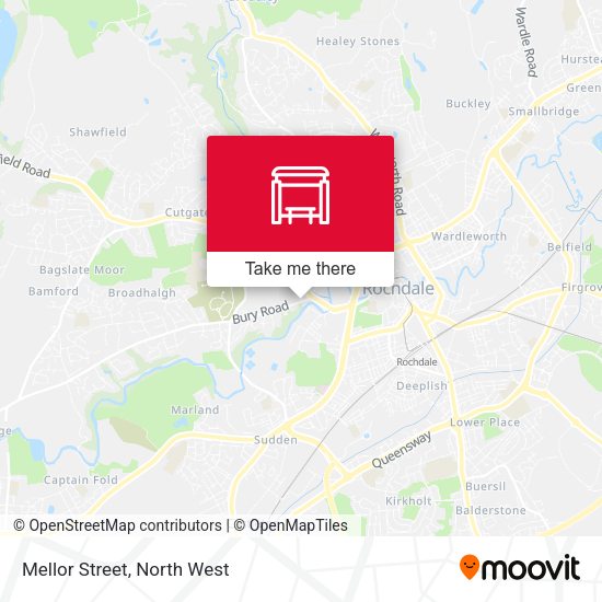 Mellor Street map