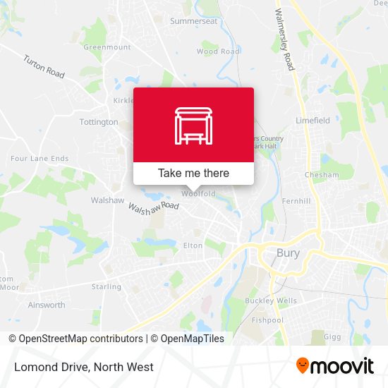 Lomond Drive map