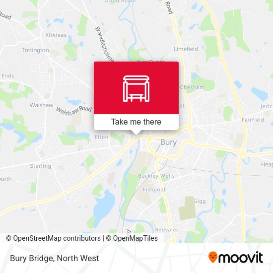Bury Bridge map