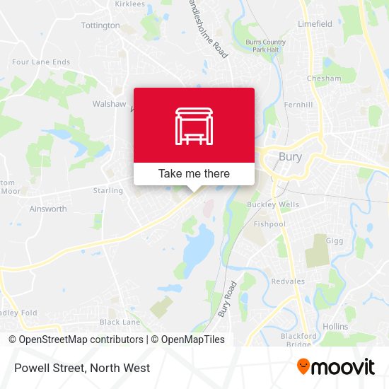 Powell Street map
