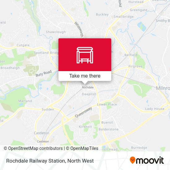 Rochdale Railway Station map