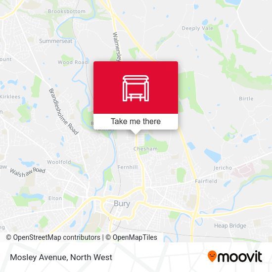 Mosley Avenue map